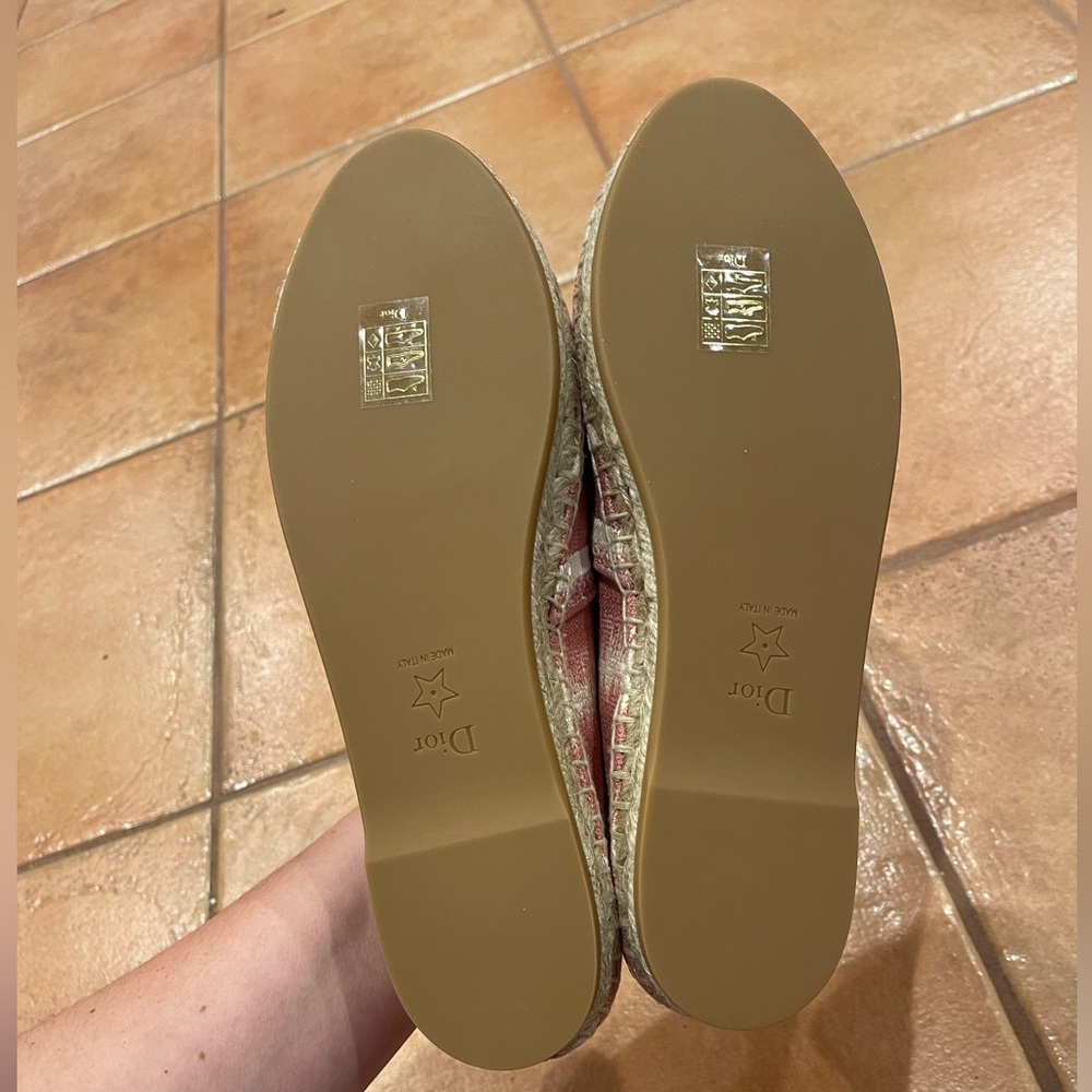 Christian Dior deep nude (pinkish) Granville espadrille sz 38 - Picture 5 of 5